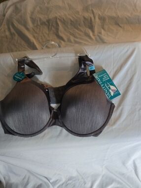 Vanity Fair Satin-Look Padded Bra in Dark Brown